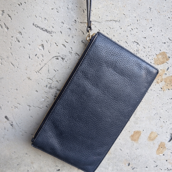 Michael Kors Denim & Leather Wristlet - Picture 8 of 14